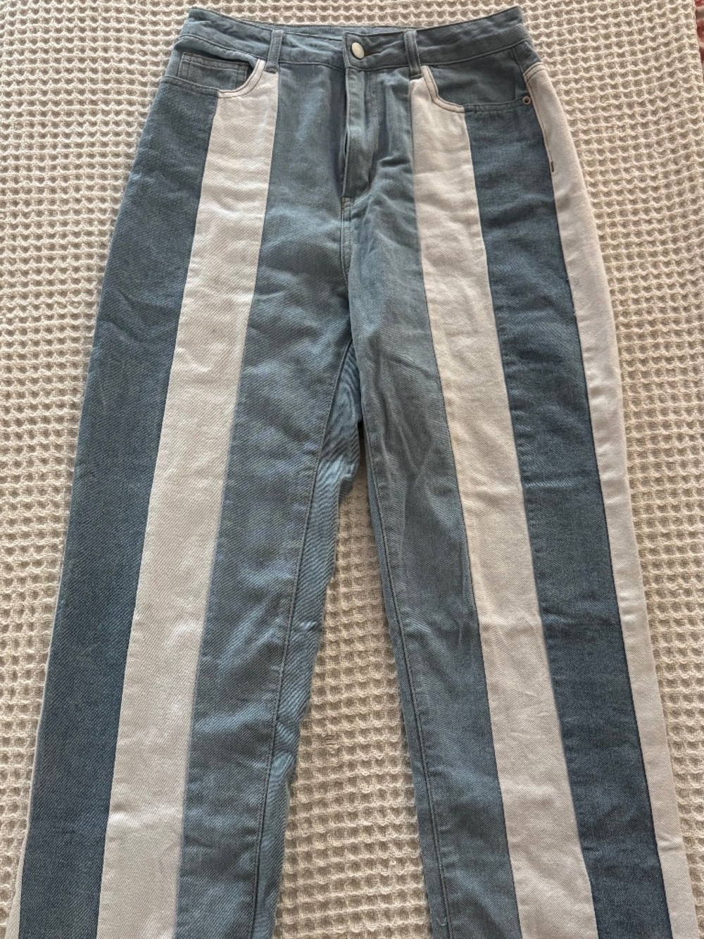 SHEIN Women's Blue and Grey Jeans